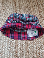 Cornelloki child/toddler girl's plaid hat. New with tags 