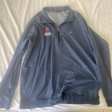 Travis Mathew Modelo Especial 1/2 Zip Golf Pullover Top w/ Front Pockets XL