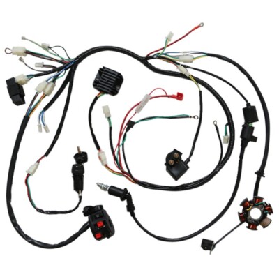 GY6 150cc ELECTRICS Stator Wire Harness Loom Magneto Coil CDI Rectifier Solenoid
