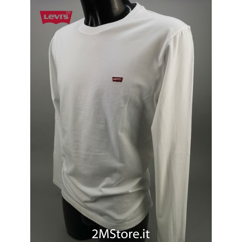 T shirt manica lunga bambino Levi's bianca | ScuderiStore
