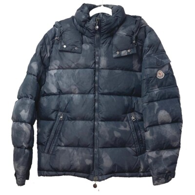 MONCLER Camouflage MAYA (Maya) Hooded Puffer Jacket Gray