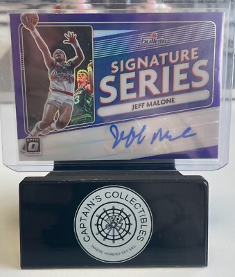 2020-21 Panini Donruss Optic Basketball Jeff Malone Signature Series Auto #SS-JM