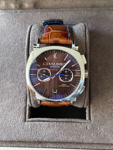 CHAUMET Dandy XL Automatic Chronograph Watch W11291-30F brown dial "Chocolat"