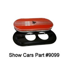 348 409 5859606162636465 Chevrolet Impala 2x4 Oval Air Cleaner Aluminum
