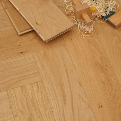 2 Fuß klassischer Herringbone/UV geölter Parkettboden / 15x120x600 Holz EF93
