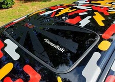 Honda Civic Sunroof Decal - Distressed Rising H