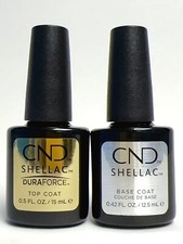 CND Shellac Gel DuraForce Top Coat Base Coat Confezione da 0,42 oz Duo
