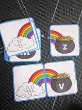 Alphabet Rainbow matching game Used in good condition, Literacy Teaching Aids