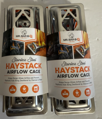 #ad #ad 2 Mr. Bar B Q Haystack Airflow Cage Fire Starter Grills Fire Pits Campfires NEW $16.00