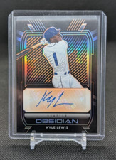 Kyle Lewis 2021 Panini Chronicles Obsidian #16/50 FOTL Auto Mariners #O-KL
