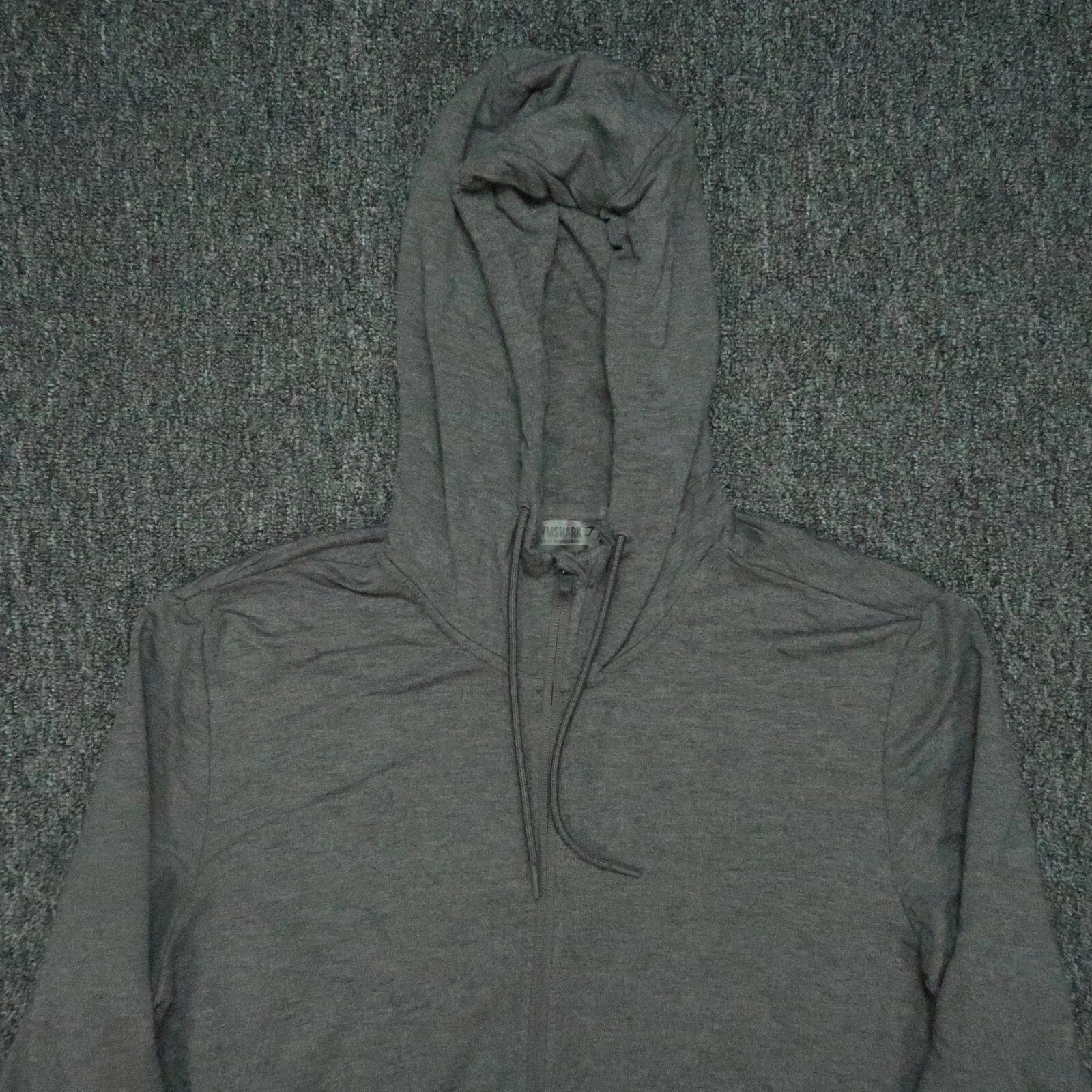 gymshark full zip pockets hooded fitness running gym hoodie
