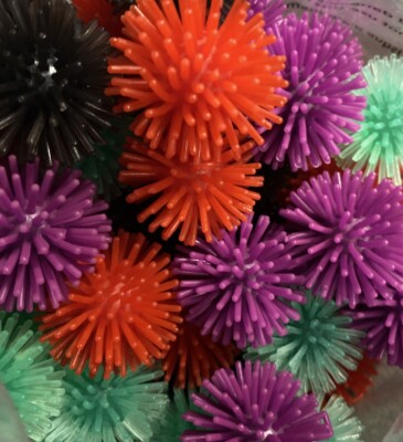 Mini Koosh Balls Spike Balls Ect Multi Colors Bulk Lot Of 50 Mini Spike Balls