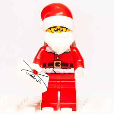 Lego City Minifigure - Police Chief Wheeler Santa Disguise