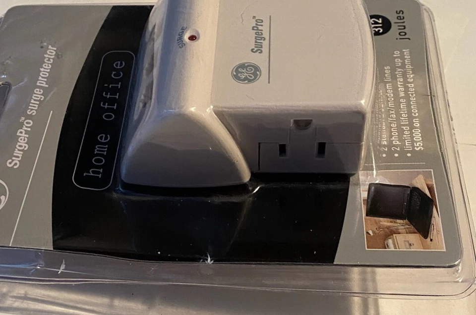 GE ~ SurgePro ~ 312 Joules ~ Surge Protector ~ Brand New ~ Factory Sealed - Image 3 of 4