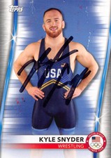 Kyle Snyder signed Wrestling card (USA Gold Medal Ohio State) 2021 Topps #38