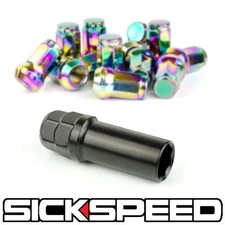 BLACK 7 SIDED HEPTAGON SECURITY LOCKING SOCKET KEY FOR HEPTAGON LUGNUTS LUGNUT