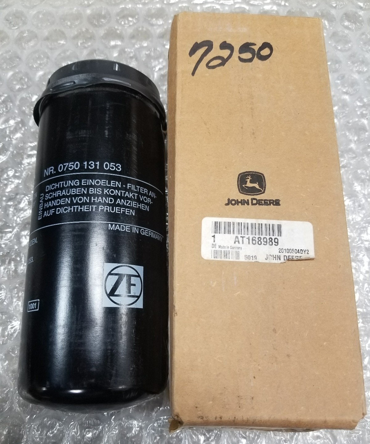 John Deere AT168989 Oil Filter ZF 0750131053 for sale online | eBay 