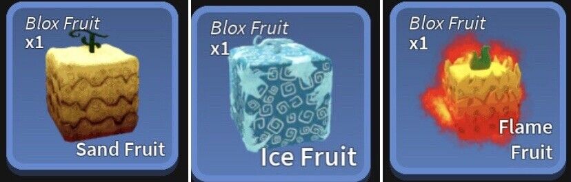 Blox fruits (sand,ice,and Flame