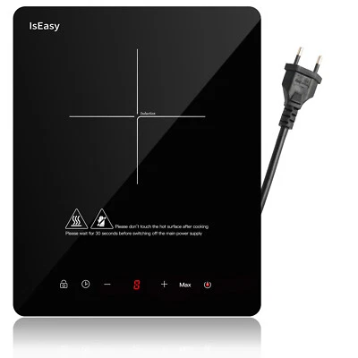IsEasy Induktions Kochplatte Kochtafel Kochfeld Herdplatte Induktion 2100 Watt