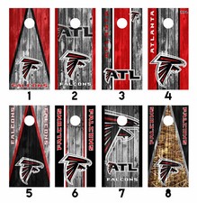 Atlanta Falcons Cornhole Wrap Skin Decal Board Vinyl Sticker MANY DESIGNS SK03