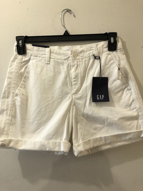 Gap Womens Sz 2 Girlfriend Chino White 