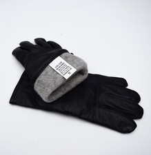 US Military Issue Unisex Black Gloves Leather Dress Uniform sz 7 C