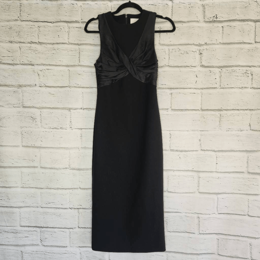 Cinq a Sept Solid Black Midi Dress Sleeveless Womens Size 0 Elegant Glam NYE | eBay Cinq a Sept Solid Black Midi Dress Sleeveless Womens Size 0 Elegant Glam NYE | eBay