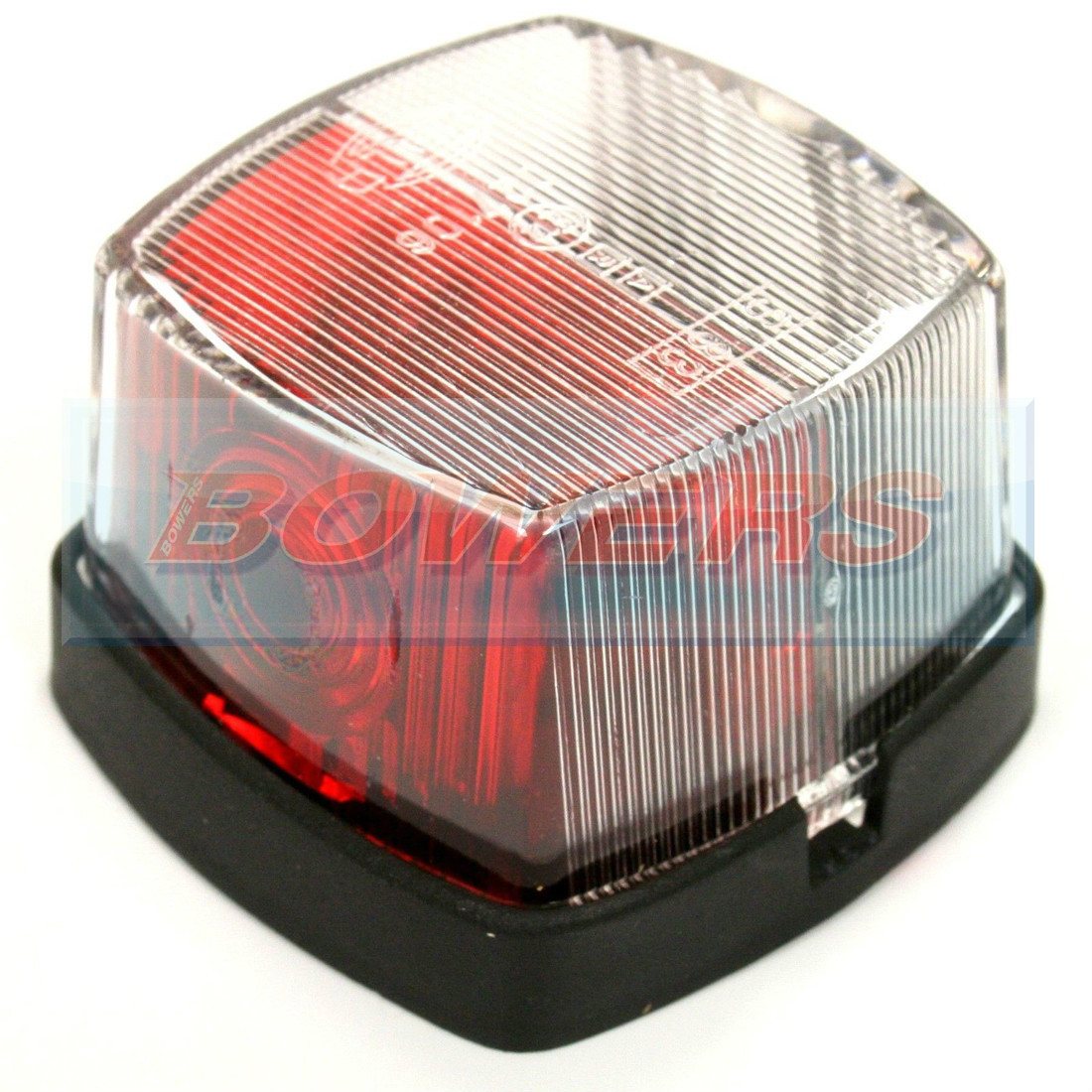 Hella 883 Red White Clear Square Side Marker Light Lamp Sterling
