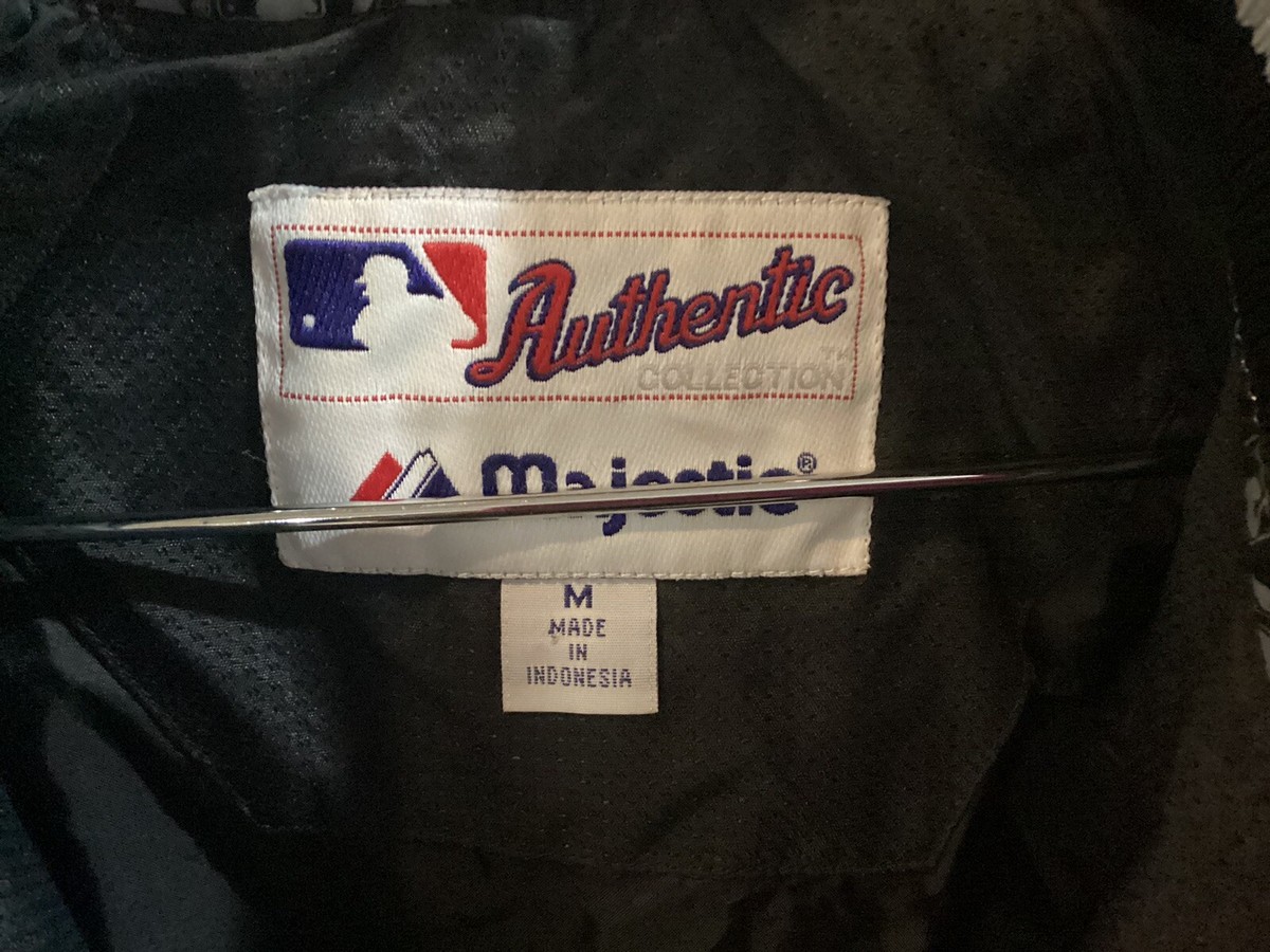 VTG Chicago White Sox MAJESTIC AUTHENTIC BLACK Nylon Bullpen