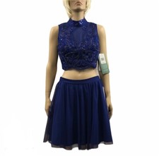 Love Reign Tulle Skirt Sequin Crop Top Special Occasion Size 7 Juniors Prom