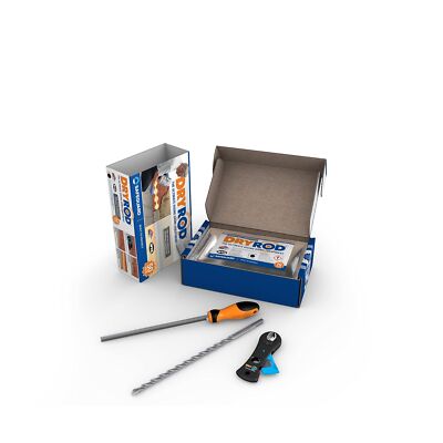 Dryrod Damp Proofing Rods DPC Kit: Treats 19ft (9'' Wall) - 20+ Years DIY Risi...