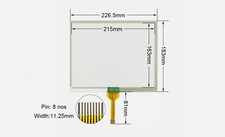 1Pc Touch Panel for Gunze G104-02 G10402 Touch Screen Glass