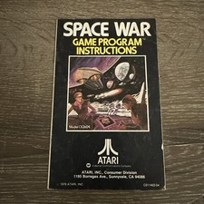 Space War ATARI 2600 Game Program Instructions Manual ONLY