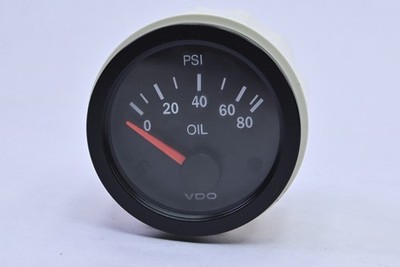 VDO Oil Pressure Gauge 0 80 PSI 52mm 12V   350 010 004 Marine / Truck NEW IN BOX