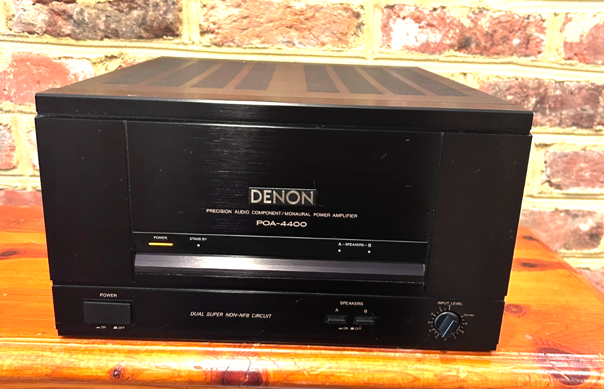 🎵 Denon POA-4400 Monaural Power Amplifier – Mono Block – Tested