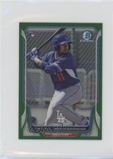 2014 Bowman Chrome Minis Green Refractor 2/15 Erisbel Arruebarrena #185 3o2