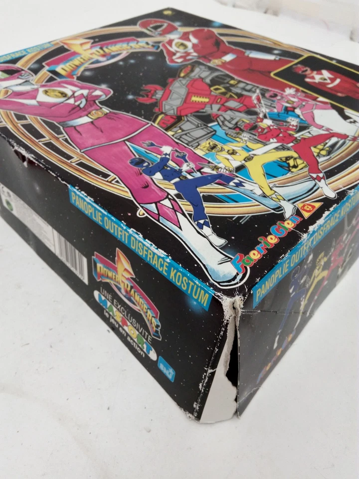 Vintage 90s Power Rangers Red Ranger Costume 5-7 Yrs with 2 Masks - Image 2 of 4