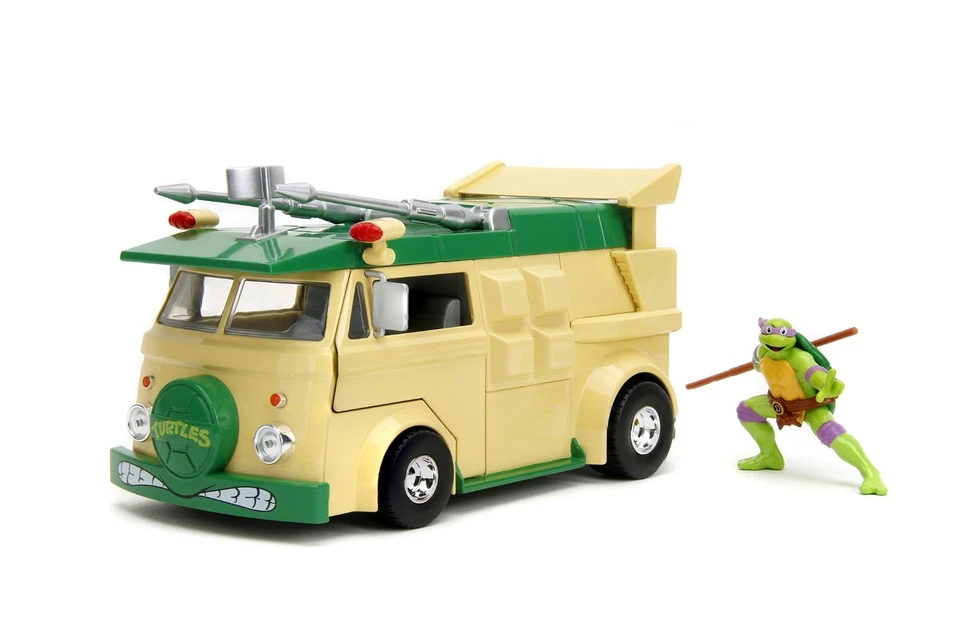 Jada 1:24 Donatello & TMNT Party Wagon Diecast 34529 Ninja Turtles Hollywood - Image 3 of 4