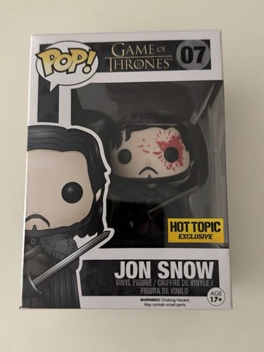 Funko POP Game of Thrones 07 Hot Topic Exclusive Jon Snow +protector