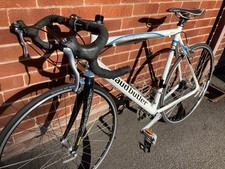 Claud Butler Milano Road Racer Bike  White, Silver, Blue - 59cm Frame