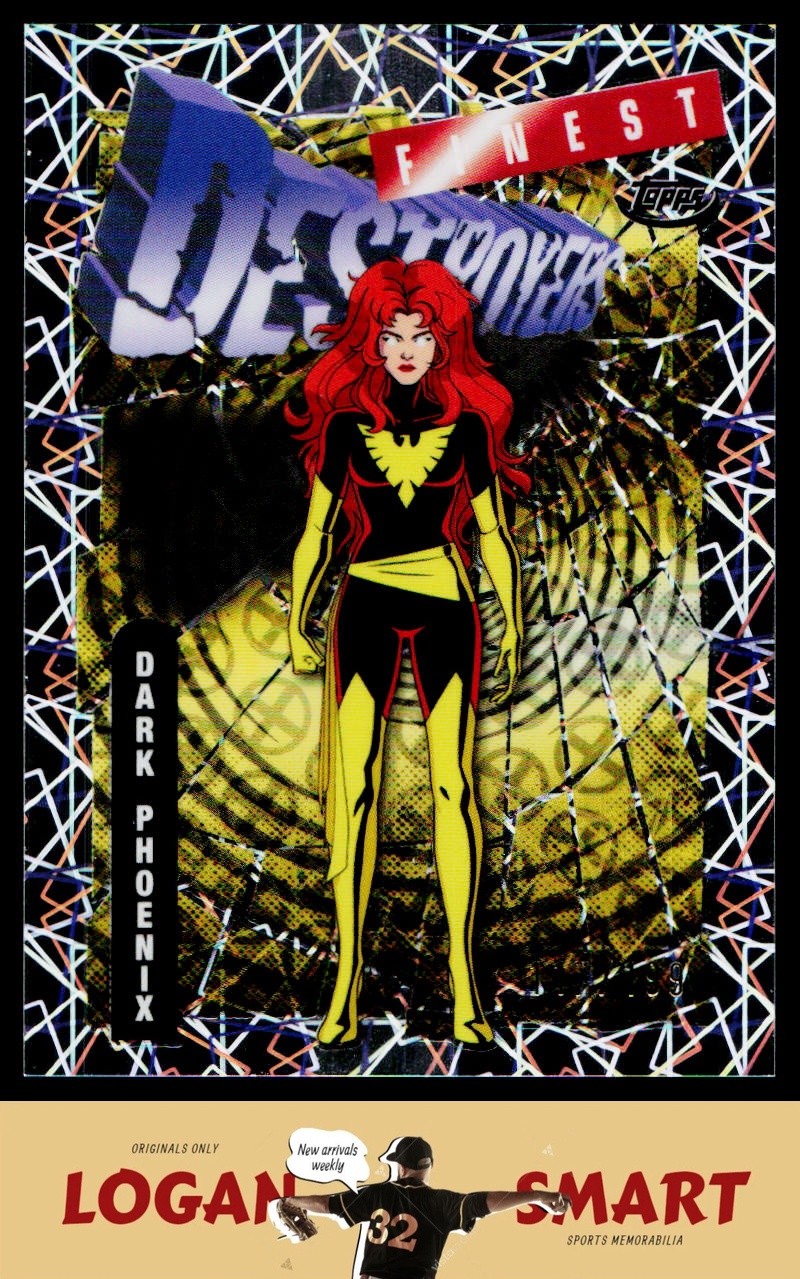 Dark Phoenix 2025 Topps Finest X-Men '97 Laser Refractor #87 /199