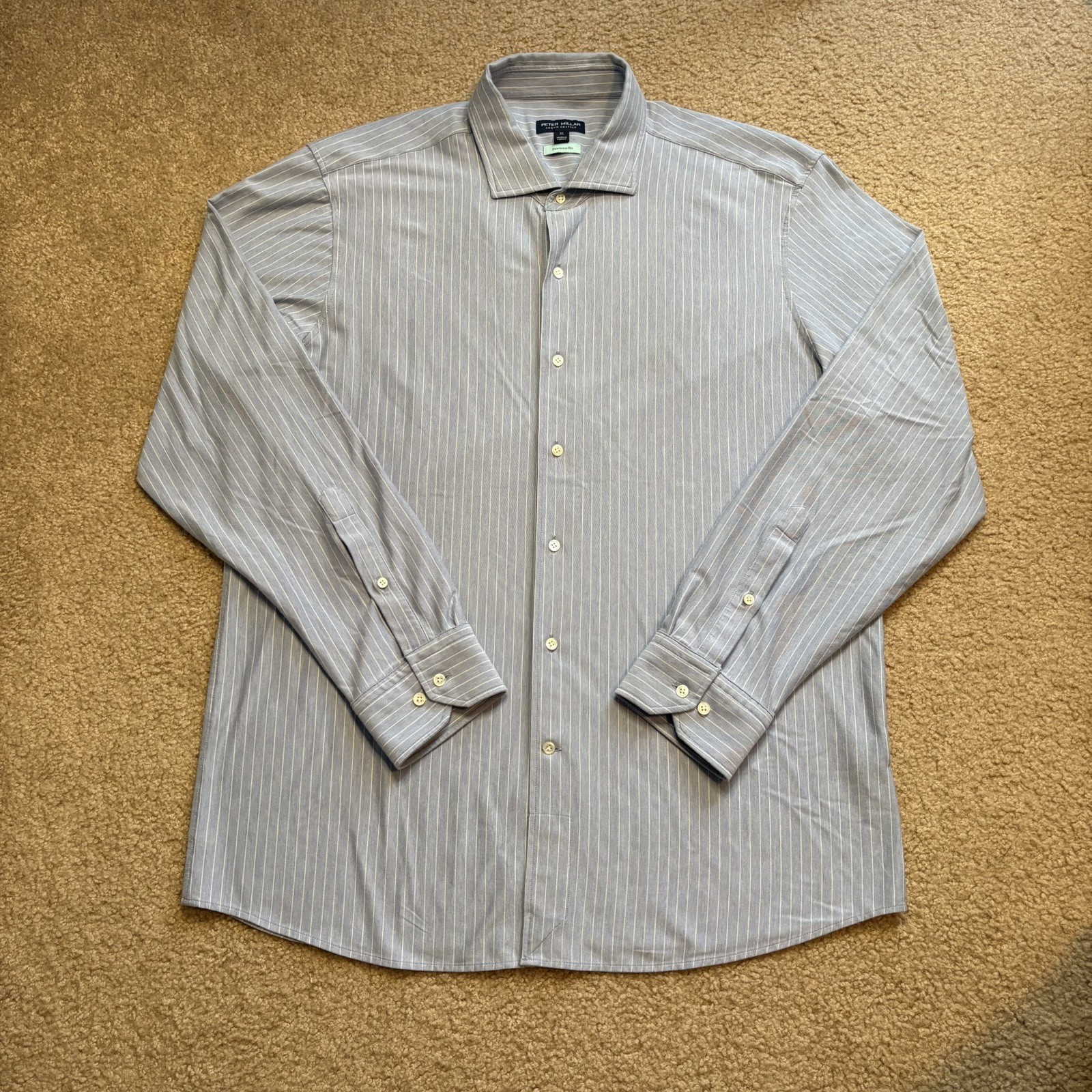 Peter Millar Excursionist Flex Button Up Shirt Me… - image 1