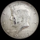 40% Silver 1967  Kennedy Half Dollar - F25L