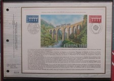 FRANCE CEF N°721 de 1984 Europa timbres N°2309 et 2310