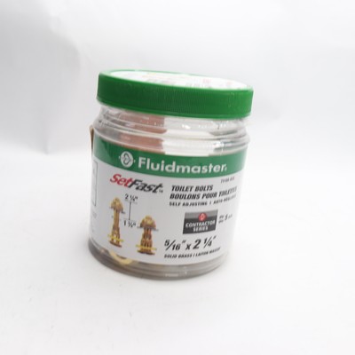Fluidmaster No Cut Brass Closet Toilet Bolt Kit Contractor Pack