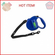 PAW Bio Retractable Leash with Green Pick-up Bags, Blue