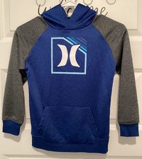Hurley Youth H2O Hoodie Blue Gray Size 6/7