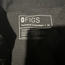 Figs Scrubs Set Technical Collection Women  s Medium Black Top  Pants