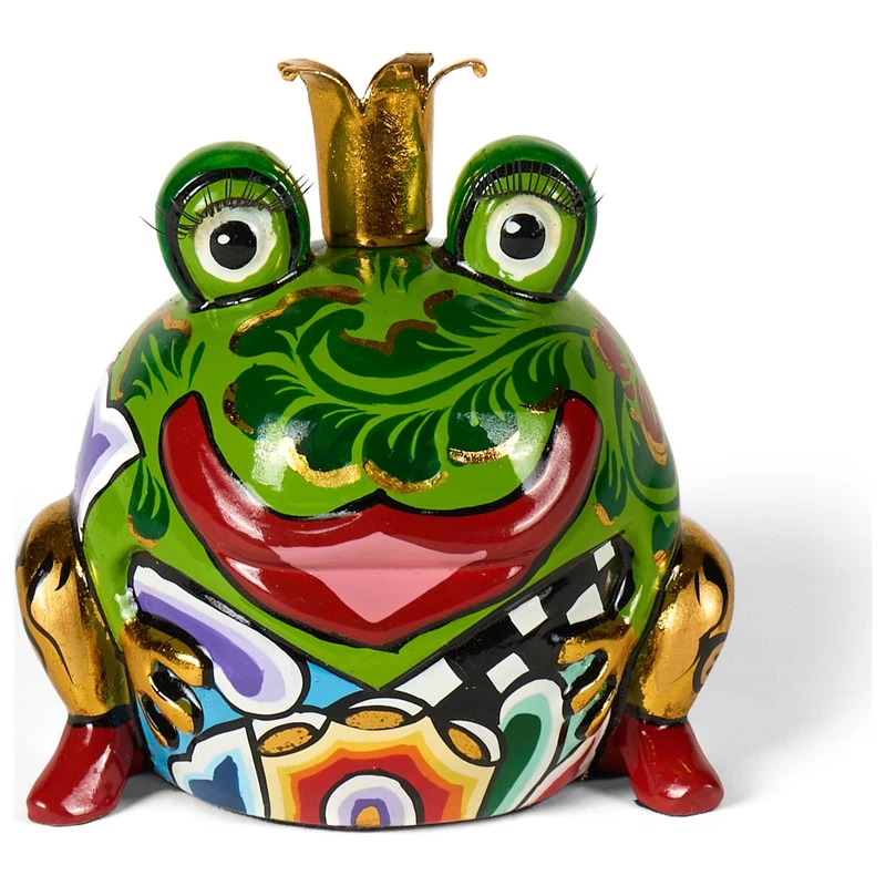 RANA Re dei Ranocchi Statua Scultura Tom's Drag 4435 Marvin Oro 10 cm Pop Art