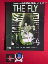 David Cronenberg autographed signed The Fly 11x14 photo Beckett COA horror